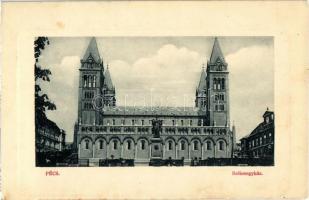 1914 Pécs, székesegyház. W.L. Bp. 6817. (ragasztónyom / gluemark)
