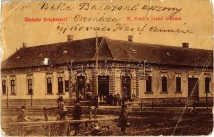 1910 Orosháza, Ifj. Kovács József áruháza. W.L. 1000. (lyuk / hole)