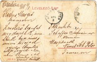 1910 Orosháza, Ifj. Kovács József áruháza. W.L. 1000. (lyuk / hole)