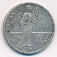 Románia 1911. 2L Ag "I. Károly" T:2-
Romania 1911. 2 Lei Ag "Carol I" C:VF