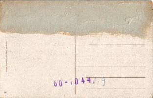 Miskolc, József laktanya. Orosz Ferenc kiadása  (ragasztónyom / gluemark)