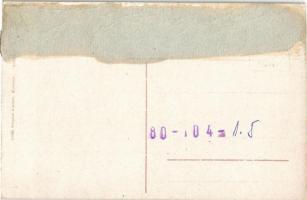 Miskolc, tüzérlaktanya. Orosz Ferenc kiadása  (ragasztónyom / gluemark)