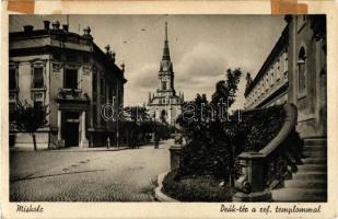 1940 Miskolc, Deák tér, református templom. Márton Jenő felvétele