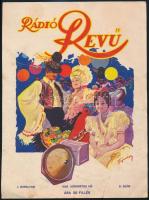 1930 a Rádió Revü 1. évf. 8. számának nyomdai címlapja, hátoldalán Philips-reklámmal
