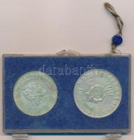 1973. 50Ft Ag + 100Ft Ag "Petőfi" pár eredetileg plombált, sérült MNB plasztiktokban T:BU ...