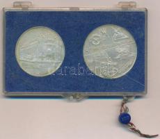 1974. 50Ft Ag + 100Ft Ag "MNB" pár eredeti, plombált MNB plasztiktokban T:BU patina 
Adam...