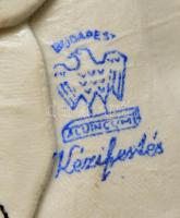 Aquincumi rózsák, kézzel festett, jelzett, apró lepattanásokkal, m: 5 cm