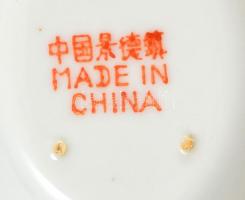 8 db kínai porcelán kanál, kis kopásnyomokkal