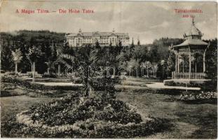 Tátralomnic, Tatranská Lomnica (Tátra, Magas Tátra, Vysoké Tatry); szálló / hotel + K.u.K. Militarzensur sitz der Kommission: Kassa