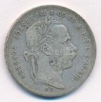 1878KB 1Ft Ag "Ferenc József / Középcímer" Körmöcbánya T:3 patina 
Hungary 1878KB 1 Forin...