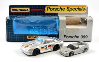 Matchbox Porsche 959 2 db kisautó, eredeti dobozában, kis kopásnyomokkal