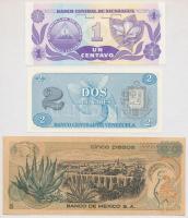 Vegyes: Kongó 2003. 10F + Mexikó 1972. 5P + Bolívia 1982. 1000PB + Venezuela 1989. 2B + Nicaragua 19...