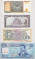 Vegyes: Szovjetunió/Oroszország 1989-1994. 1B Mavrodi bankjegy + Libanon 5L + Irak 1994 (AH1414) 100D + Üzbegisztán 50S T:I Mixed: Soviet Union/Russia 1989-1994. 1 Biletov Mavrodi banknotes + Lebanon 5 Livres + Iraq 1994 (AH1414) 100 Dinars + Uzbekistan 50 Sum C:UNC  Krause KM#62 KM#84 KM#78