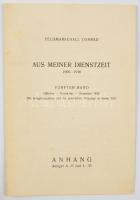 Feldmarschall Conrad: Aus meiner Dienstzeit 1906-1918. Dritter band: 1913 und das erste Halbjahr  19...