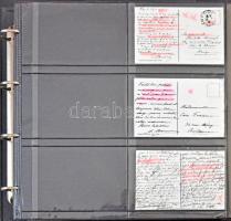 3 db óriás képeslapalbum egyenként kb. 500 férőhellyel / 3 giant postcard albums, each for cca. 500 ...
