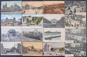 Egy doboznyi (kb. 800 db) RÉGI belga városképes lap / Cca. 800 pre-1945 Belgian town-view postcards in a box