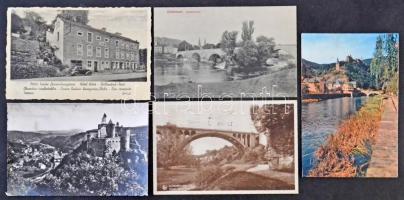100 db RÉGI luxemburgi városképes lap / 100 pre-1945 town-view postcards from Luxembourg