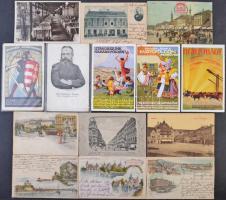 Egy doboznyi kb. 400 db RÉGI magyar és történelmi magyar városképes lap / Cca. 400 pre-1945 Hungarian and Historical Hungarian town-view postcards in a box