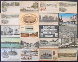 Egy doboznyi kb. 400 db RÉGI magyar és történelmi magyar városképes lap / Cca. 400 pre-1945 Hungaria...