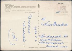 1966 Lakat Károly labdarúgó edző által írt képeslap