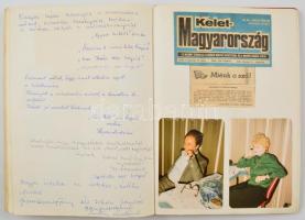 Balogh Béla és Mártonffy Mária színészházaspár 4 db vendégkönyve bennük aláírásokkal, néhány fotóval