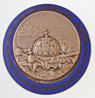 Osztrák-Magyar Monarchia 1917. "IV. Károly / 1916. December 30" koronázási zománcozott, br...