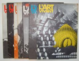 1969 L Art vivant c. francia művészeti magazin 7 db száma
