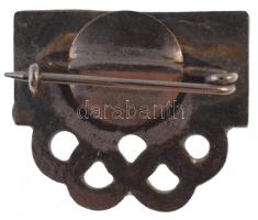 1972. "Sapporo 72" zománcozott olimpiai jelvény (15,5x18,5mm) T:2