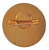 ~1980. "Kőbányai Gyógyszerárugyár - Hűséges Munkáért" festett törzsgárda jelvény (23mm) T:...