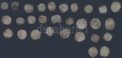 1520-30-as évek francia, bajor, osztrák és más apró ezüstpénzek, 29db T:3,3/4