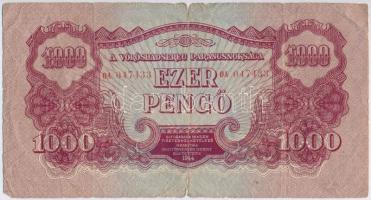 1944. 1000P "A Vörös Hadsereg Parancsnoksága" T:III- szakadás
Adamo P48