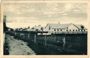 Rimaszombat, Rimavská Sobota; Voj. baraky / barakkok, laktanya / military barracks + 1938 Rimaszombat visszatért So. Stpl. (kis szakadás / small tear)