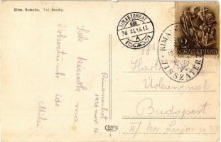 Rimaszombat, Rimavská Sobota; Voj. baraky / barakkok, laktanya / military barracks + 1938 Rimaszomba...