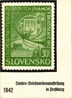 1942 Pozsony, Pressburg, Bratislava; Országos Bélyegkiállítás / Landes Briefmarkenausstellung / Stamp exhibition