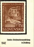 1942 Pozsony, Pressburg, Bratislava; Országos Bélyegkiállítás / Landes Briefmarkenausstellung / Stam...