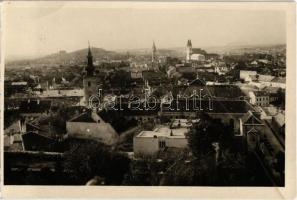 Nyitra, Nitra; látkép a templomokkal / general view with churches (fa)