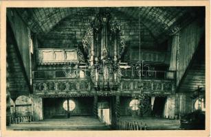Késmárk, Kezmarok; Evangélikus fatemplom belső 1717-ből / wooden church interior