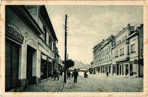 Zólyom, Zvolen; utca, A. Eichelová üzlete / street, shops (fa)