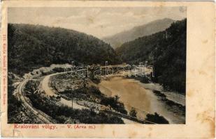 Kralován, Kralovany (Árva); Kralováni völgy, Dierova, vasútvonal. Kiadja Sochán P. 211. / Kralovan valley, railway line (kis szakadás / small tear)