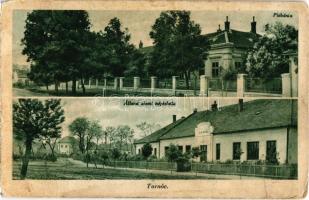 Tornóc, Trnovec nad Váhom; plébánia, állami elemi népiskola / rectory, school (fa)