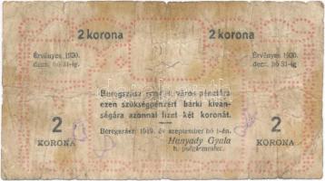 Beregszász 1919. 2K szükségpénz T:III- Adamo BER-1.2