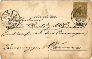 1904 Zsolna, Sillein, Zilina; Kossuth Lajos utca, üzlet / street view, shop (fa)