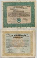 20db-os részvény és zálogkötvény tétel, közte 	
Újpest 1930. "Egyesült Izzólámpa és Villamossá...