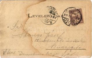 1901 Nagysáros, Velky Saris; Sárosi vár romjai, II. Rákóczi Ferenc vára. Fénynyomat Divald műintézet...