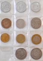 Vegyes 55db-os érme tétel kisalakú berakóban T:vegyes