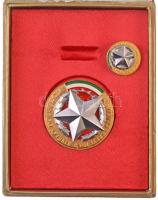 ~1970. A Szövetkezeti Ipar Kiváló Dolgozója zománcozott kitüntetés miniatűrrel együtt tokban T:2 tű hiányzik