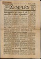 1944 Zemplén politikai lap augusztus 19-diki szám, 4p