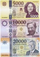 2018. "Soros pénz" 500 - 20.000Ft (6xklf) T:I,I-