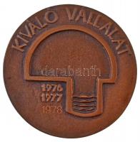 1979. "Fővárosi Csatornázási Művek / Kiváló Vállalat" Br emlékérem, adományozói okirattal,...