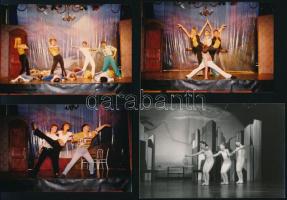 1988 Újpest, a Danubius Táncegyüttes fellépése, 23 db színes fotó, egy részük hátulján feliratozva, ...